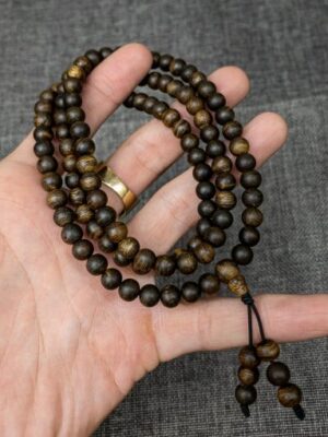 Agarwood Mala 108 Beads 8mm Non-Sinking