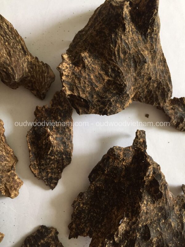 Nha Trang Wild Sink Agarwood Chips Oud Chips | Grade A++ | 10 grams